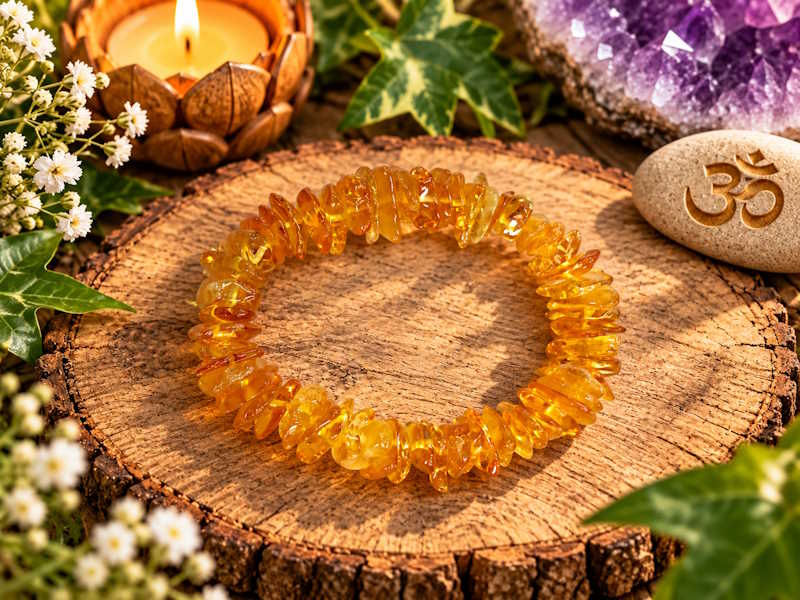 Pulsera chip ámbar